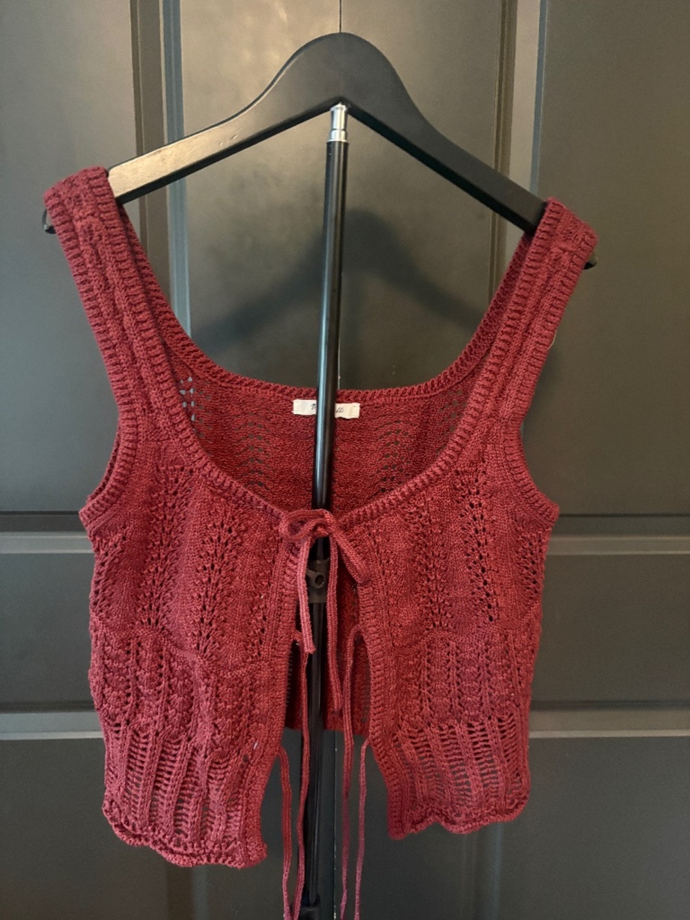 Madewell Tie Front Sweater Tank